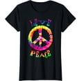 thumbnail image 1 of PEACE SIGN tee LOVE TShirt 60s 70s Tie Die Hippie Costume T-Shirt, 1 of 3