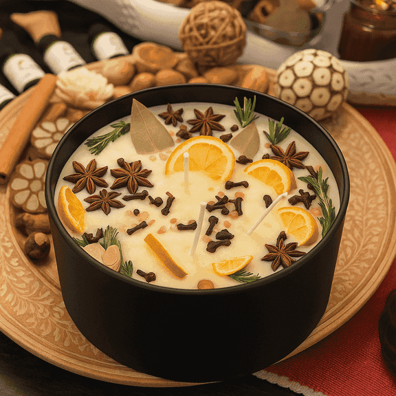 Witchs Brew Candle ( Scented) with Potpourri
