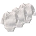 thumbnail image 1 of PEACNNG 3Pcs Newborn Autumn Jumpsuit Baby Boys Girls Long Sleeve Romper 2022 New Infant Toddler Clothes 100% Cotton Bodysuit Solid Color, 1 of 5