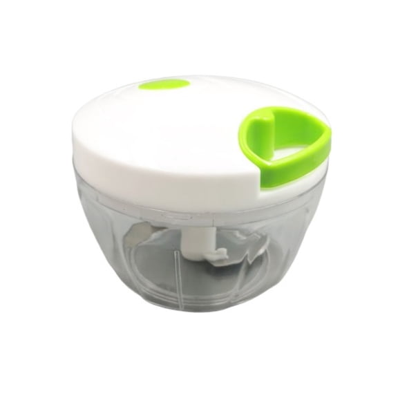 PEACNNG 500 ml Easy Pull Quick Chopper Vegetable Cutter Powerful Handheld Plastic Chop Fruits and Vegetables Manual Fruit Onion Chopper(White)