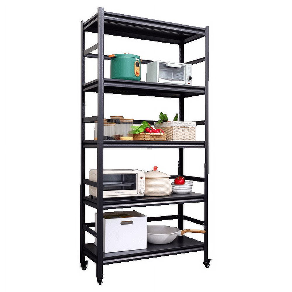 PEACNNG 63"H Storage Shelves Heavy Duty Metal Shelving Unit Adjustable 5Tier Pantry Shelves