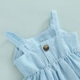 thumbnail image 1 of PEACNNG Baby girl summer square sling top, baby bubble strip big bow suit fashion cute two-piece set, 1 of 5