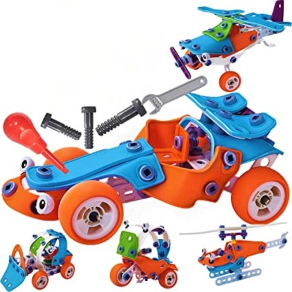 PEACNNG Construction Toys for 6-8 Years Old Boys, Best Gift for 6 7 8 9 Year Olds, Educational STEM Construction Toys