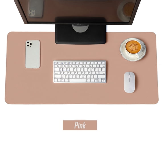PEACNNG Desk Mouse Pad, Waterproof Leather Desk Mat Large Computer Desk , Leather Keyboard and Mouse Pad, Desk Protector for Office and Home (23.6" x 13.8")