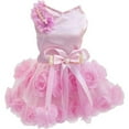 thumbnail image 1 of PEACNNG Dog Dress Princess Dresses for Dogs Wedding Party Dress Pink Flower Tutu Skirt with Bow for Your Little Puppy., 1 of 5