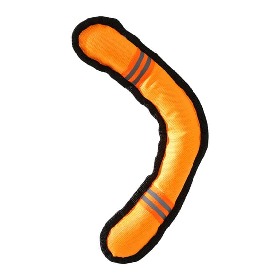 PEACNNG Dog Flying Discs Toys Reflective Boomerang Resistant Pet Squeaky Chew Toy for Small Medium & Large Dogs