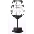 thumbnail image 1 of PEACNNG Geometric Table lamp Black Metal Table Lamp Vintage Wine Glass/Star Metal Wire Lampshade Led Light String Bulb for Bedroom, Living Room (Wine Glass), 1 of 5