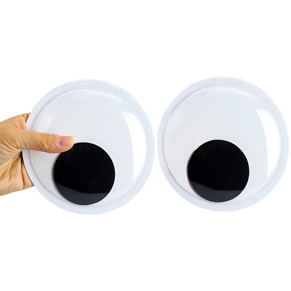 PEACNNG Giant Wiggle Eyes with Self Adhesive, Black White Googly Eyes