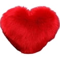 thumbnail image 1 of PEACNNG Heart Shaped Pillowcase Throw Pillow Cushion Cover Long Plush Cushion Pad Pillowslip Washable Fluffy Soft & Comfortable Decorative Pillow Cover for Living Room Sofa Bedroom, 1 of 4