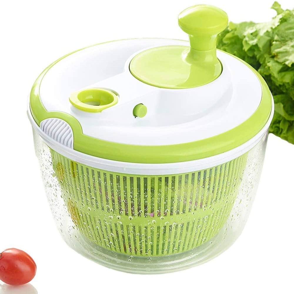 TOPINCN Hand Cranking Salad Spinner Salad Tools Spinners Spinners ABS Salad  Spinner Dryer Washer with Bowl and Colander Greens Vegetable Washer Dryer
