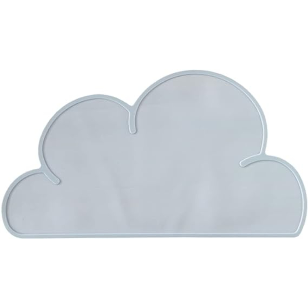 PEACNNG Lovely Cloud Shape Placemat Kids Plate Mat Food Grade Silicone ...