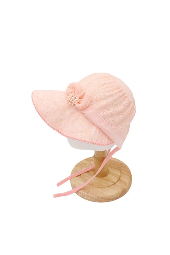 Newborn Baby Hat Baby Girls Adjustable Hat Princess Lace Bow Bonnet Infant Hats Baby Sun Cap Summer Toddler Caps 0-3 Years