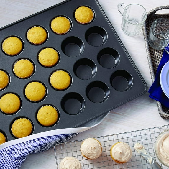 PEACNNG Non-Stick Mega Muffin And Cupcake-Cup Baking Pan,Makes 24 Standard Size Muffins Or Cupcakes At Once