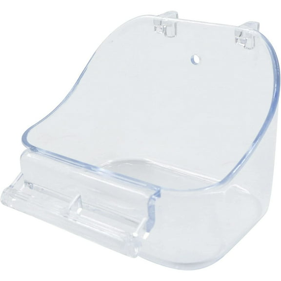 PEACNNG Parrot Bath Box Bird Cage - 1 Piece Parakeet Caged Accessory Supplies Bathing Tub Bath for Most Birdcage Pet Parrot Budgie Parakeet Lovebird Cockatiel Cage Water Shower Transparent