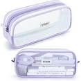thumbnail image 1 of PEACNNG Pencil Case Pen Bag Clear Case Marker Pouch Multifunction Organizer Box Transparent case Makeup Bag, 1 of 5