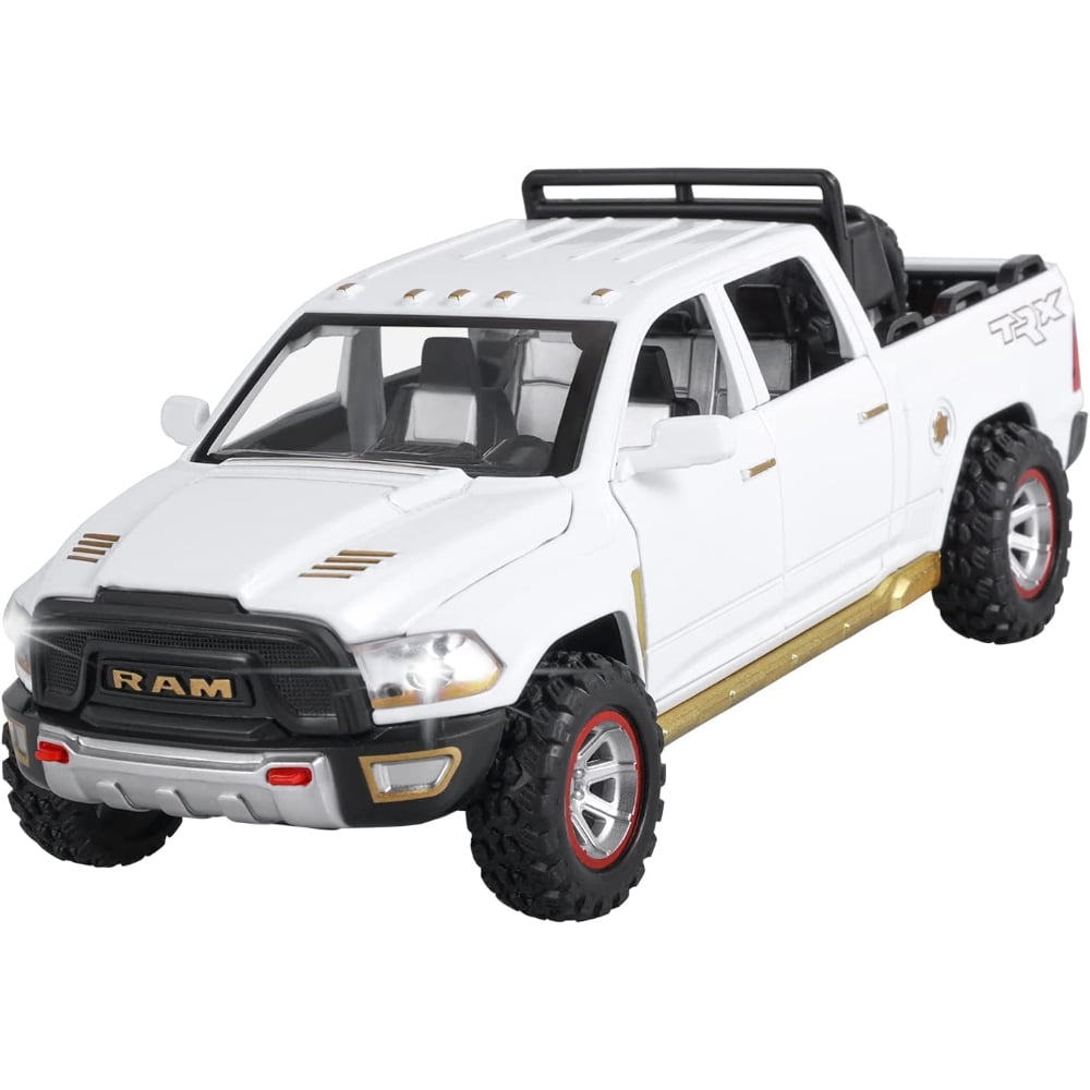 PEACNNG Toy Trucks Dodge Ram Toy Pickup Trucks TRX 1500 Pull Back Diecast Metal Model Trucks for ...
