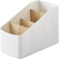 thumbnail image 1 of PEACNNG Wood Desktop Storage Organizer Remote Control Holder Multi-Compartment Pen Stationery Makeup Container for Home Kitchen Office, 1 of 5
