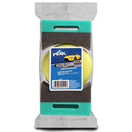 PEAK Auto Care Wheel & Wax Pad Set