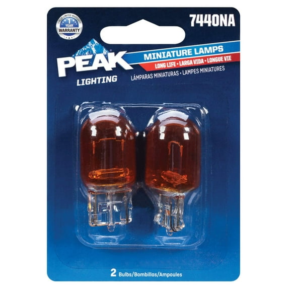 PEAK Miniature 13.5 Volt T5 Automotive Bulb 2 pk 7440NA