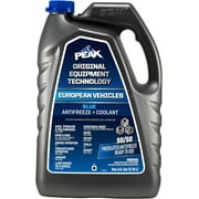 PEAK OET Extended Life Blue 50/50 Prediluted Antifreeze/Coolant for European Vehicles, 1 Gal.