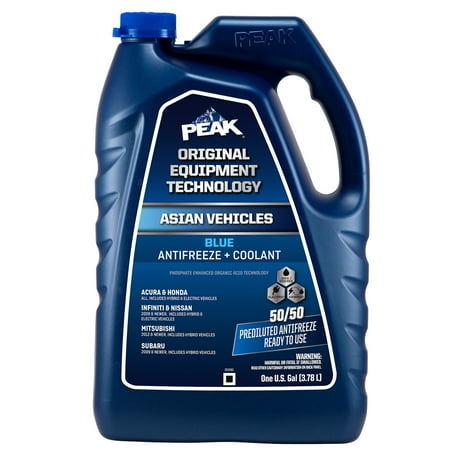 PEAK® ORIGINAL EQUIPMENT TECHNOLOGY Antifreeze + Coolant for Asian Vehicles - Blue