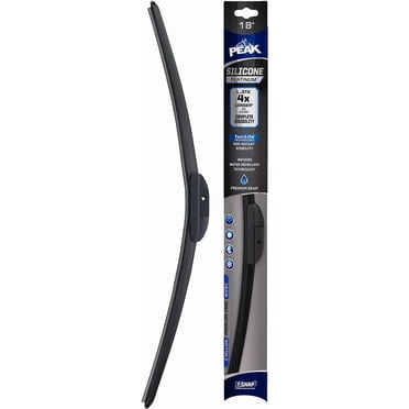 PEAK Silicone Platinum 18" Front Windshield Wiper Blade, Replacement Windshield Wiper Blade with Universal Connector, Pack of 1