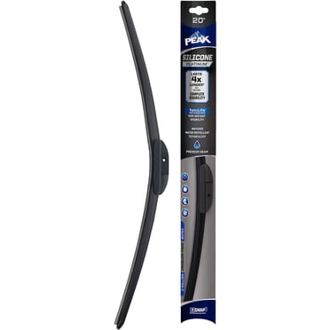 PEAK Silicone Platinum 20" Front Windshield Wiper Blade, Replacement Windshield Wiper Blade with Universal Connector, Pack of 1