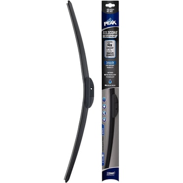 PEAK Silicone Platinum 22" Front Windshield Wiper Blade, Replacement Windshield Wiper Blade with Universal Connector, Pack of 1