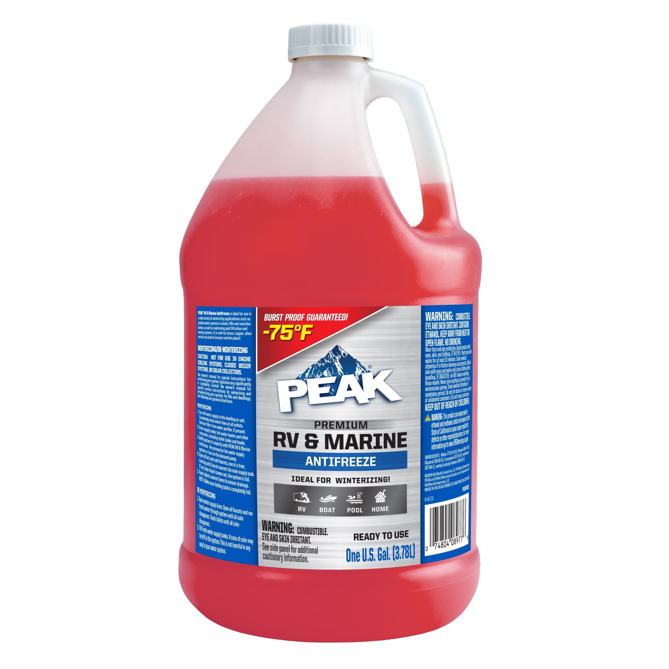 PEAK RV & Marine Antifreeze, 1 gal