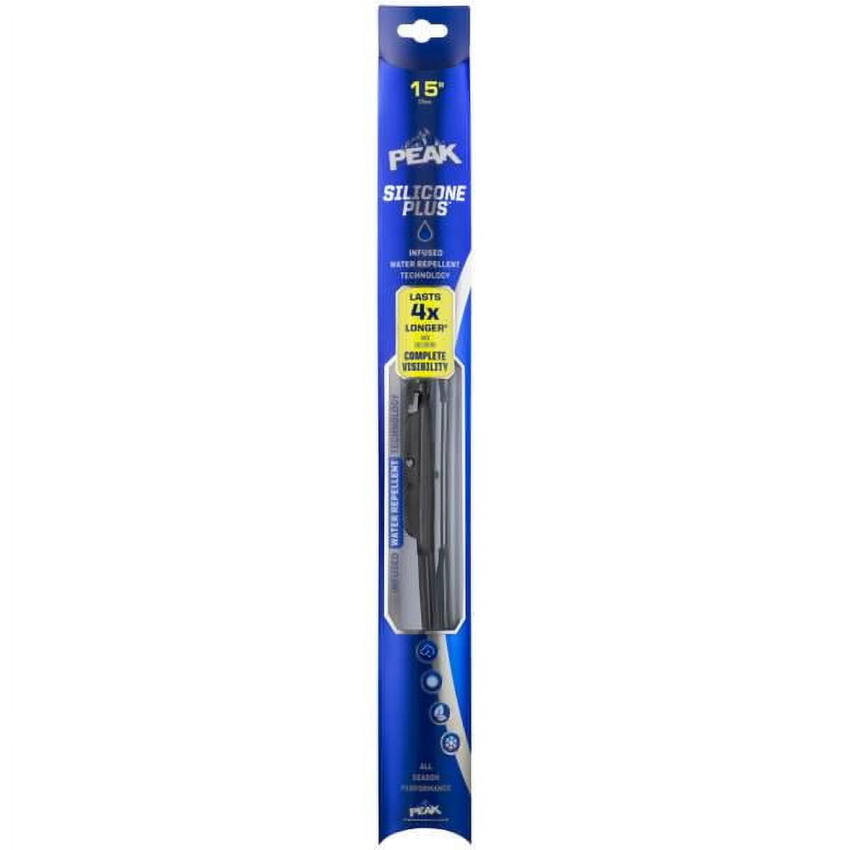 PEAK Silicone Plus Windshield Wiper Blade, 15-Inch (Pack of 1)