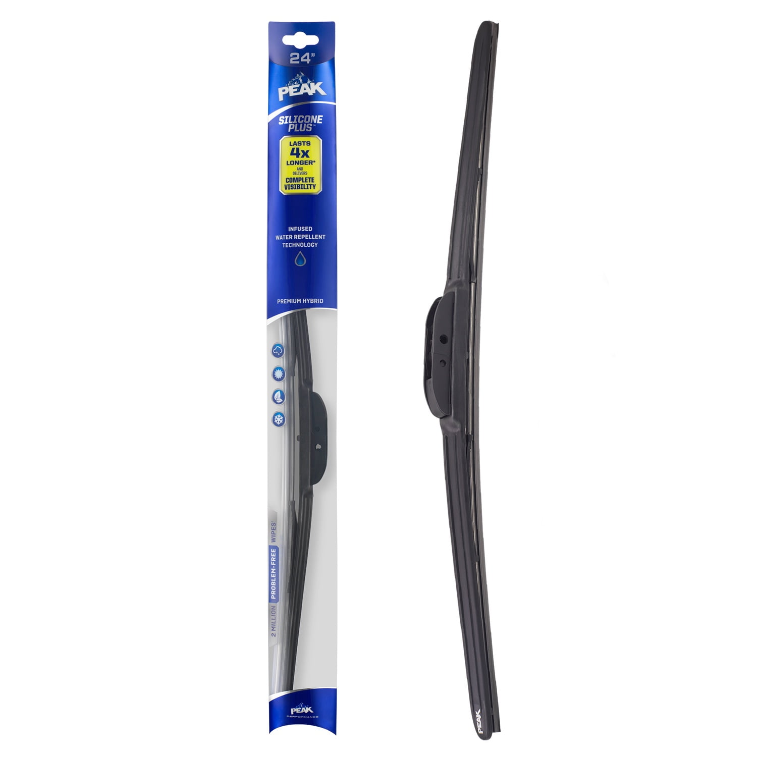 PEAK Silicone Plus Windshield Wiper Blade, 24-Inch (Pack of 1)