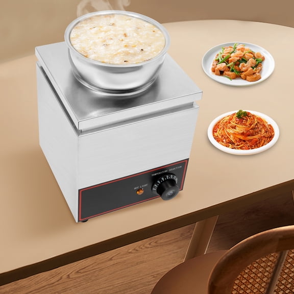 PEAKORA 150W Electric Cheese Sauce Warmer Dispenser Stainless Steel Hot Fudge Heater