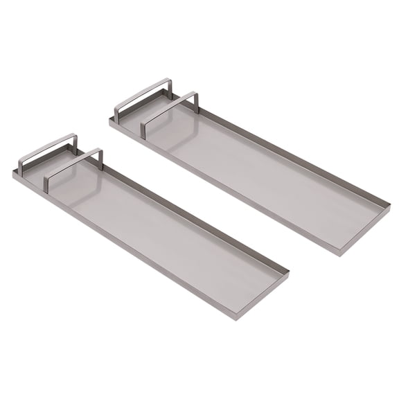 PEAKORA 28"x8" Stainless Steel Concrete Slider Knee Boards Pair Sliding Boards with Pads