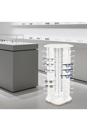 PEAKORA 50 Pairs Commercial Eyewear Display Rack Modern Sunglasses Storage Organizer