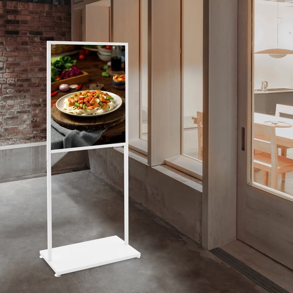 PEAKORA Advertising Display Stand,Poster Display Stand,Freestanding Display Stand 143cm