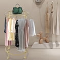 thumbnail image 1 of PEAKORA Gold Freestanding Round Garment Display Retail Rack Clothes Store Display Rack, 1 of 14