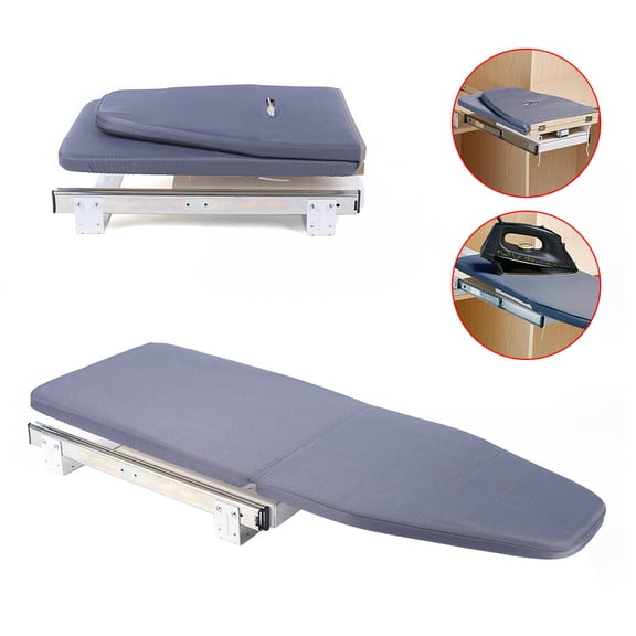 PEAKORA Gray 180 Rotation Retractable Ironing Board Closet Folding Pull-Out Stow Away