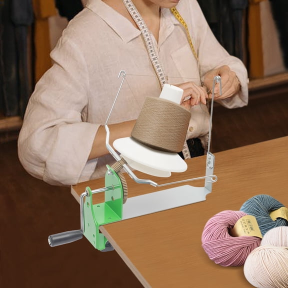 PEAKORA Hand Operated Large Yarn Ball Winder Jumbo Nylon Fiber/Wool/String Ball Winder