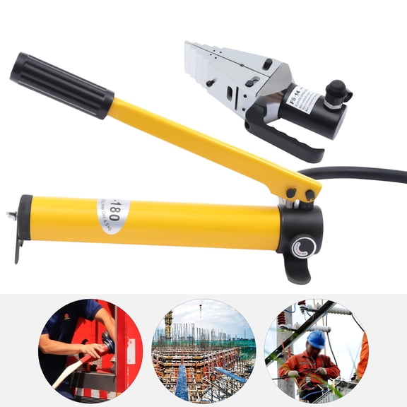 PEAKORA Hydraulic Flange Separator FS-14 Hydraulic Spreader Manual Open Separation Tool,14 Ton Hydraulic Expander Flange Spreader Pipe Repair Tool Manual Expanding Tool