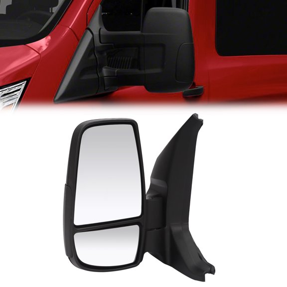 PEAKORA Left Mirror For Ford Transit 150 250 350 Driver Side Rear View Mirror 2014-2022,Door Mirror Left For 2014-2022 Ford Transit 150 250 350 350 HD Driver Side Mirro