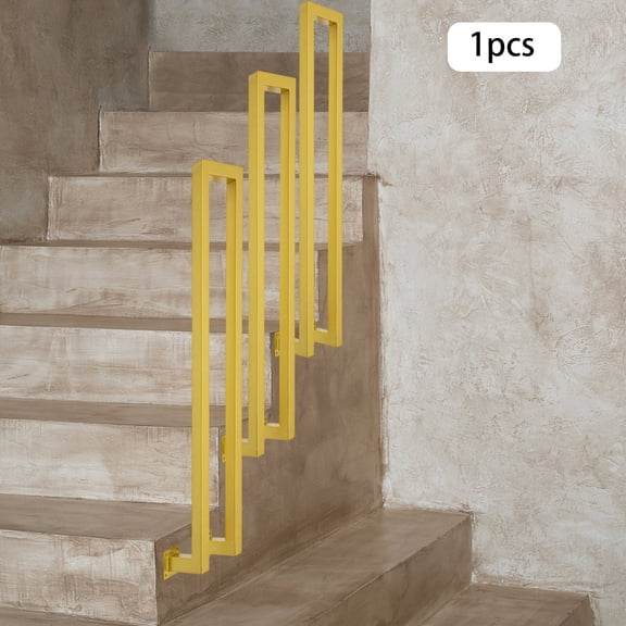PEAKORA Side Mount Stair Railing Hand Rail Guardrail N-shaped Metal Decorative Railing