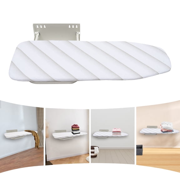 PEAKORA Wall Mounted Ironing Board Table Folding Iron Board & Ironing Board 180 Rotation