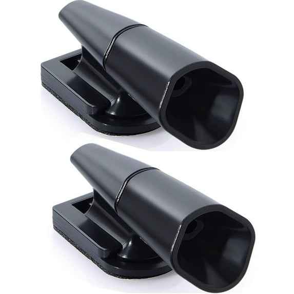 PEAKTREND 2pcs Deer Whistles for Vehicles Wind Activated Ultrasonic Deer Warning, Whistles Avoids Collisions, Deer Warning Devices with Waterproof Adhesive Tapes for Car/Vehicle/Motorcycle-Black