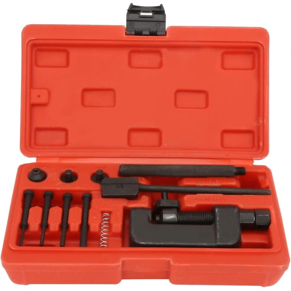 PEAKTREND Motorcycle Chain Breaker, Heavy Duty Chain Splitter/Breaker Link Riveting Tool Kit Replacement for Motorcycle, Bike, ATV Bicycle Repair Tools