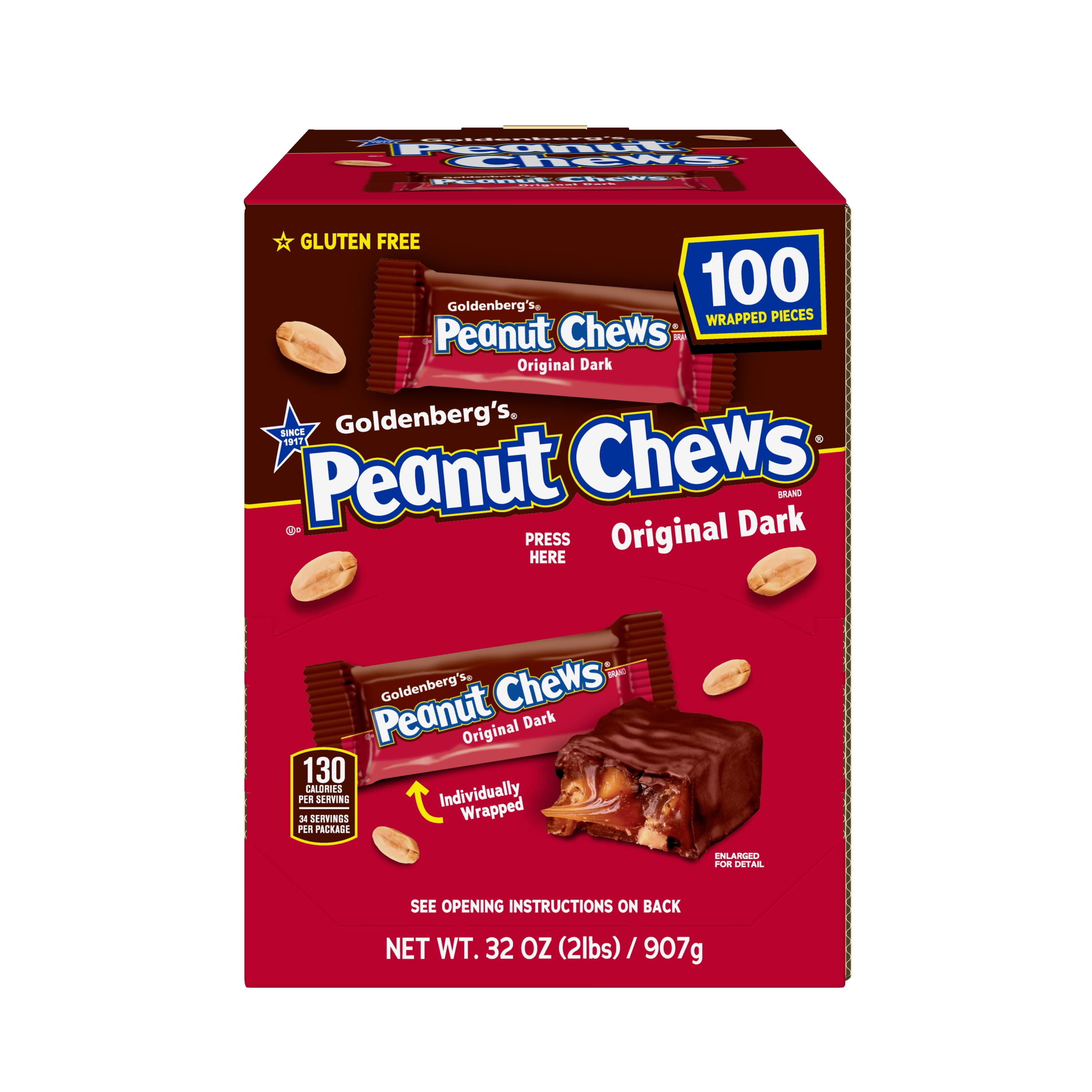 PEANUT CHEWS? 100CT ORIGINAL GRAVITY FEEDER