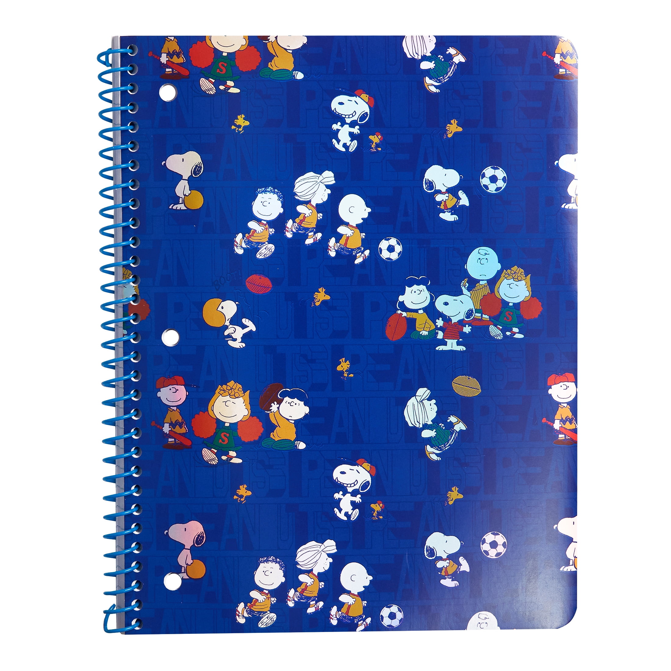 Peanuts 1-Subject Spiral Notebook, Wide Ruled, 80 Sheets, for Students
