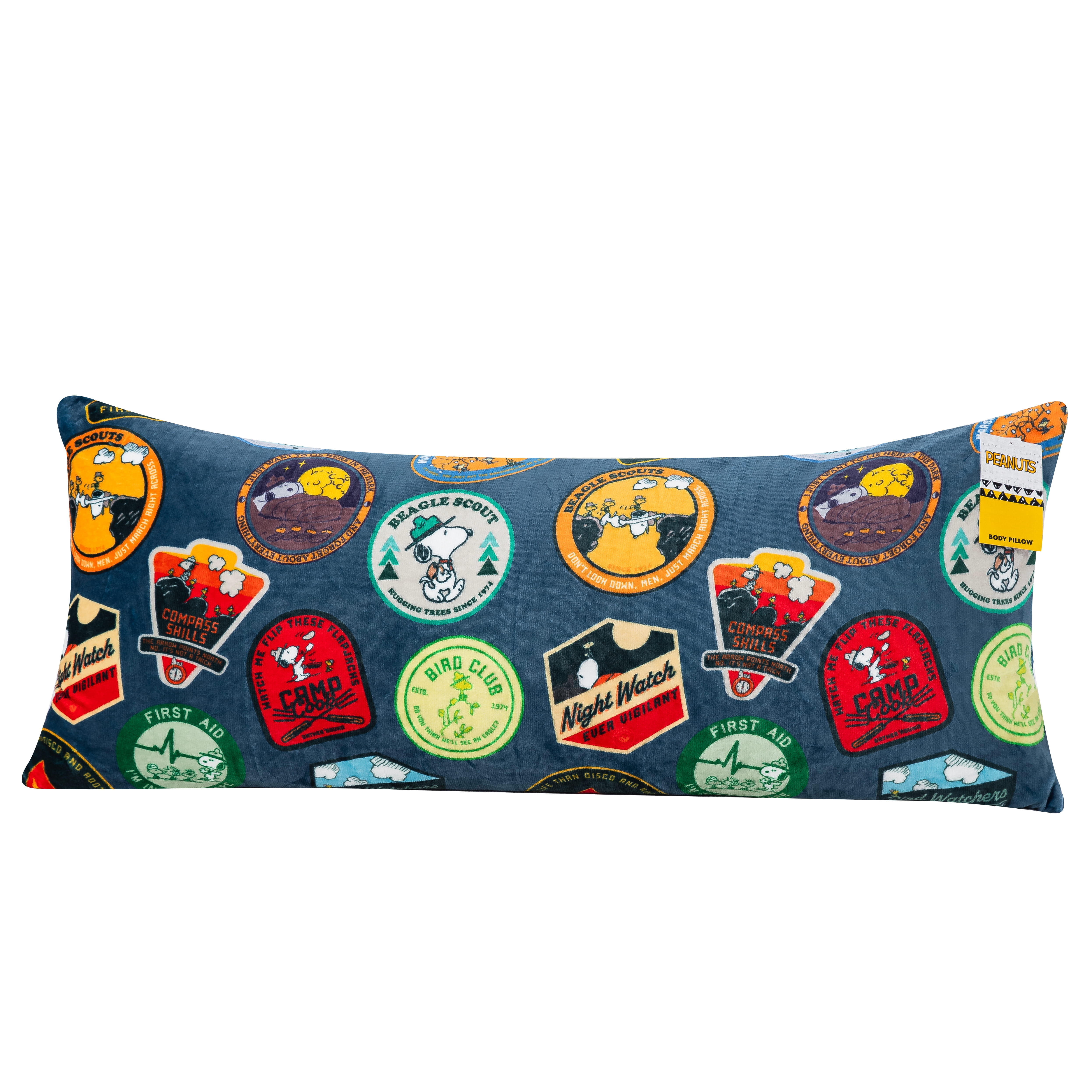 Peanuts Beagle Scout Badges 20x48 Body Pillow