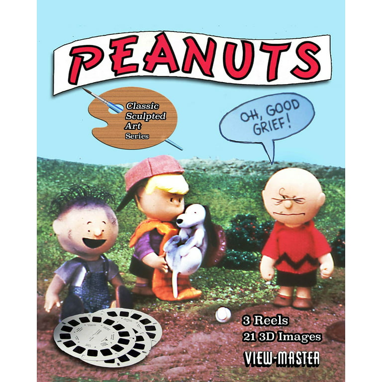 PEANUTS - Clay Figure Art - Classic ViewMaster - 3 Reels 21 3D Images 