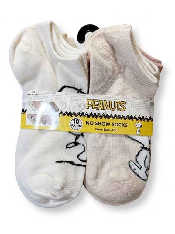 SOCKS WOMEN'S - NO SHOW 263 - BEIGE PINK - SHOE SZ 4-10 - 10 PACK