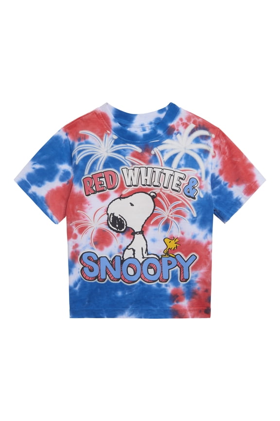 Snoopy July 4th T-Shirt Tie Dye Toddler to Big Kid